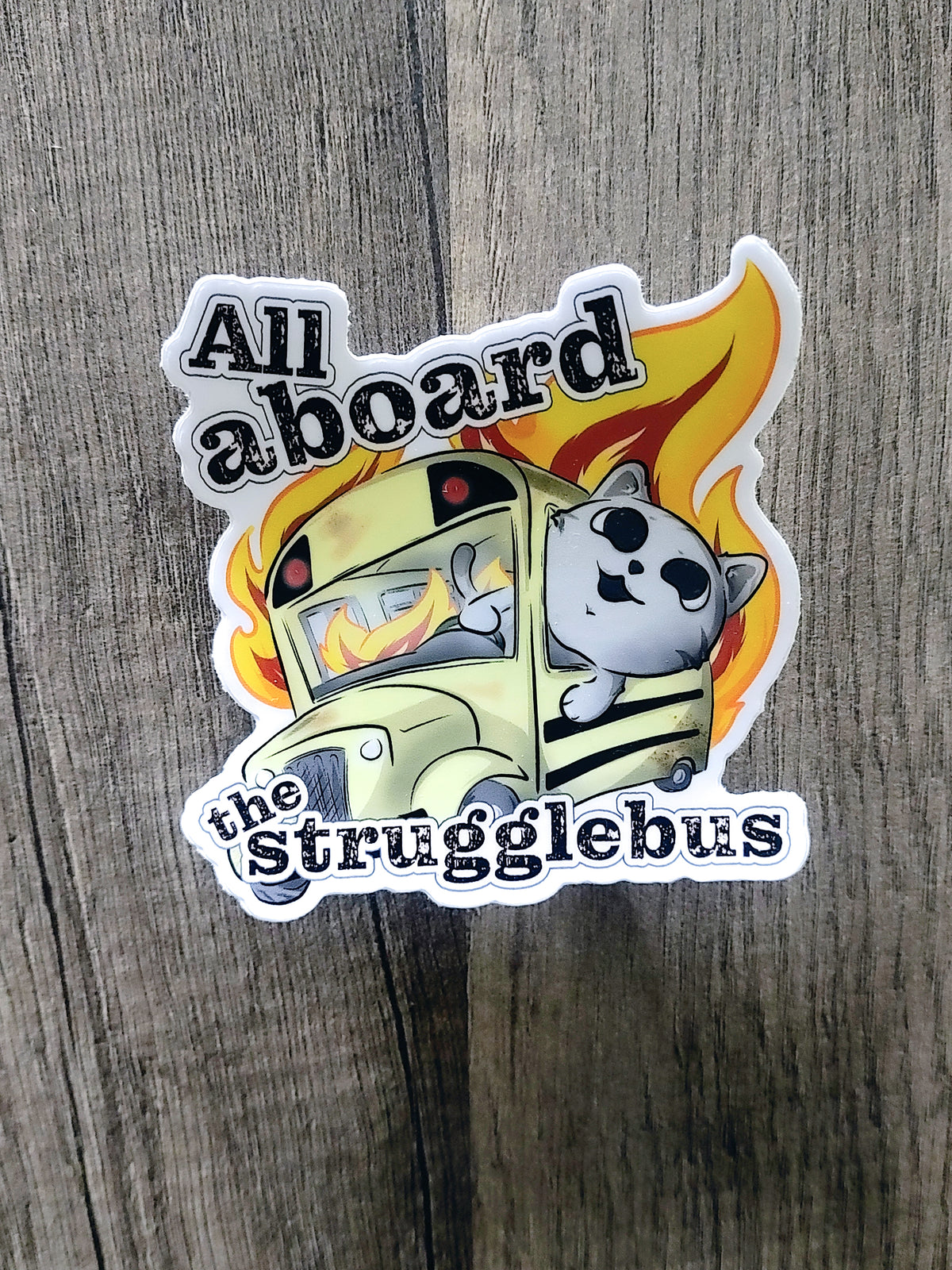 Struggle Bus Sticker