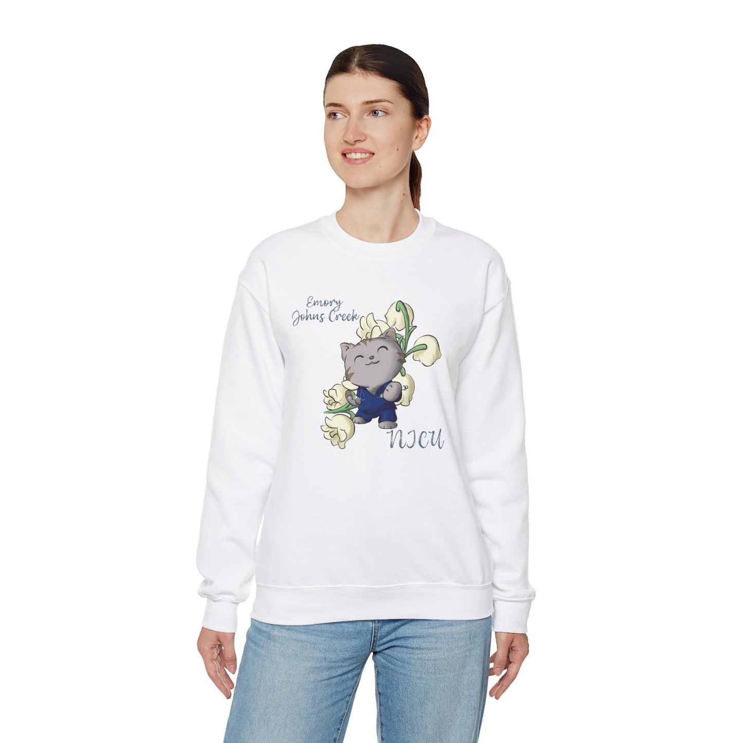 Emory Nurse Kitty Crewneck sweatshirt