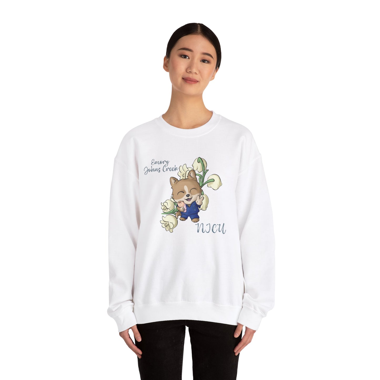 Emory Nurse Doggo Crewneck sweatshirt