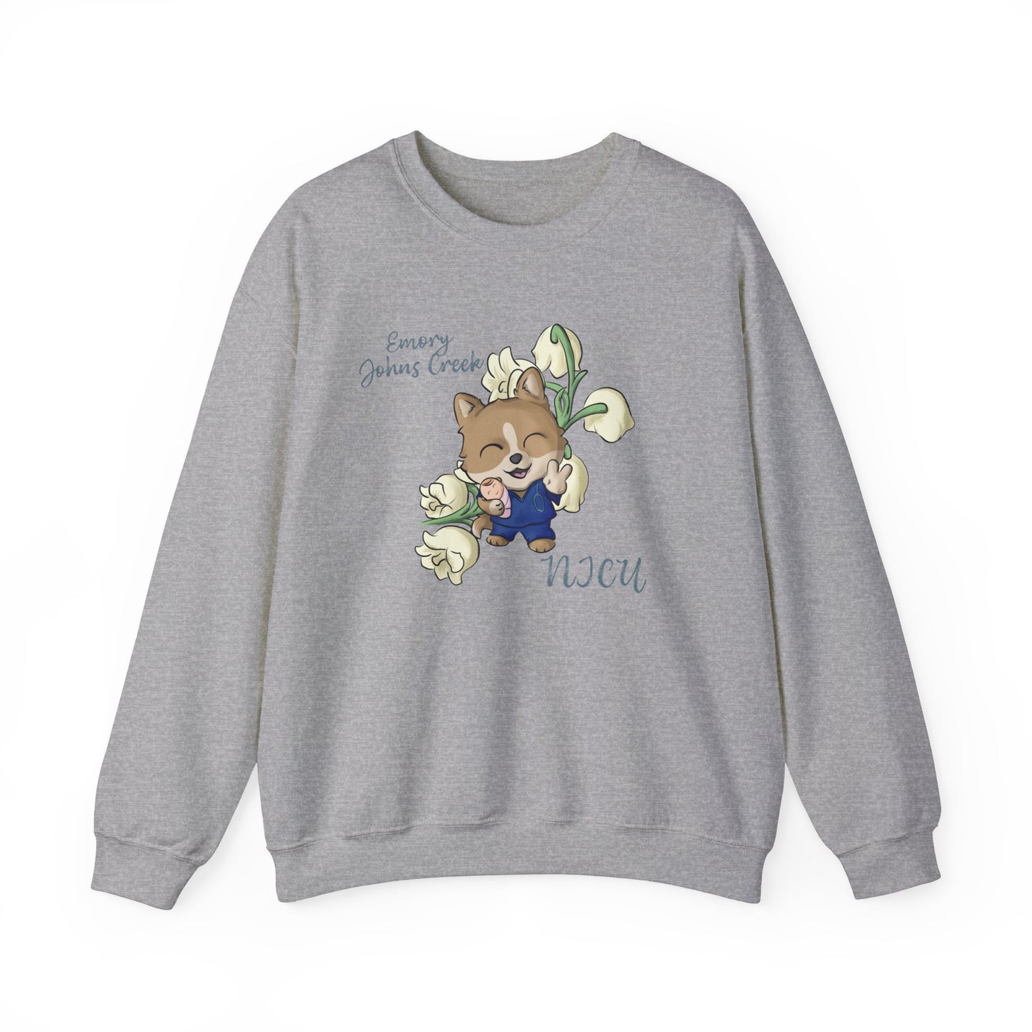 Emory Nurse Doggo Crewneck sweatshirt