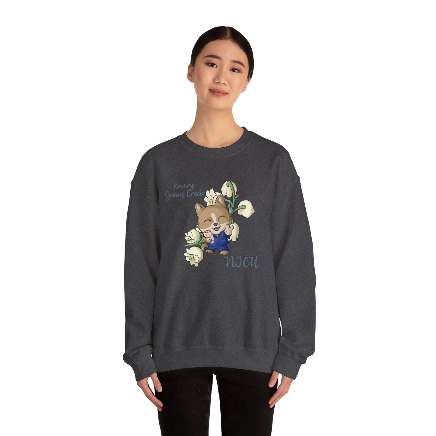 Emory Nurse Doggo Crewneck sweatshirt