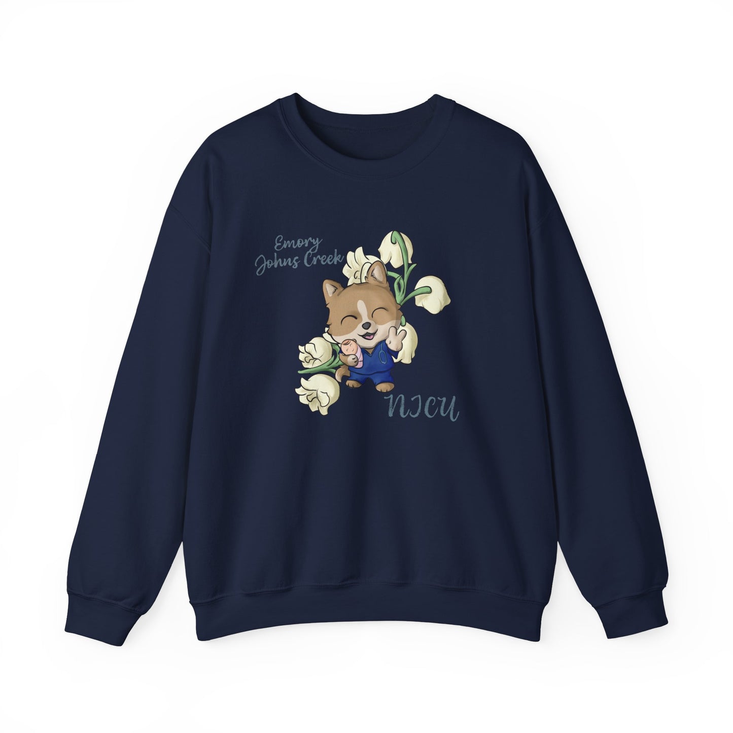 Emory Nurse Doggo Crewneck sweatshirt