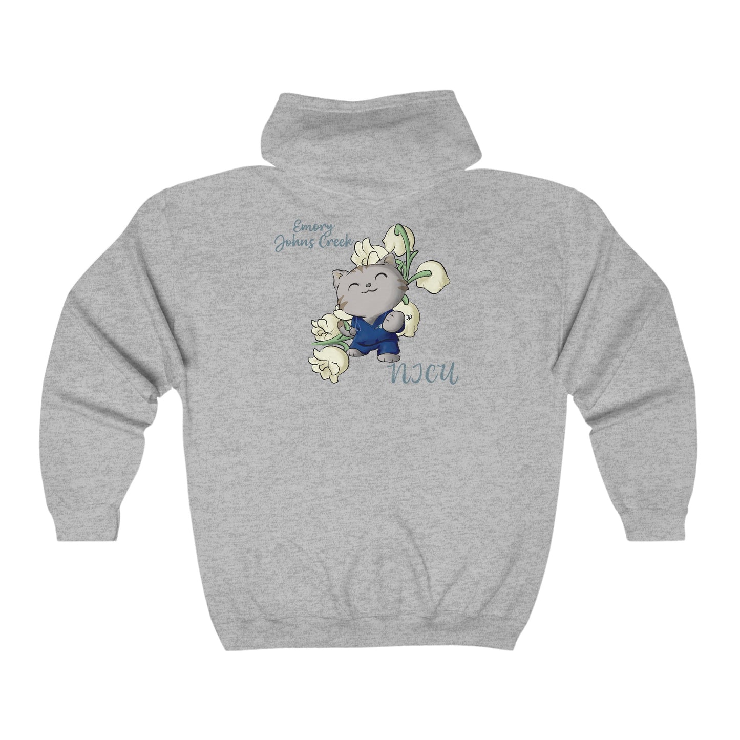 Emory Nurse Kitty Zip-up Hoodie