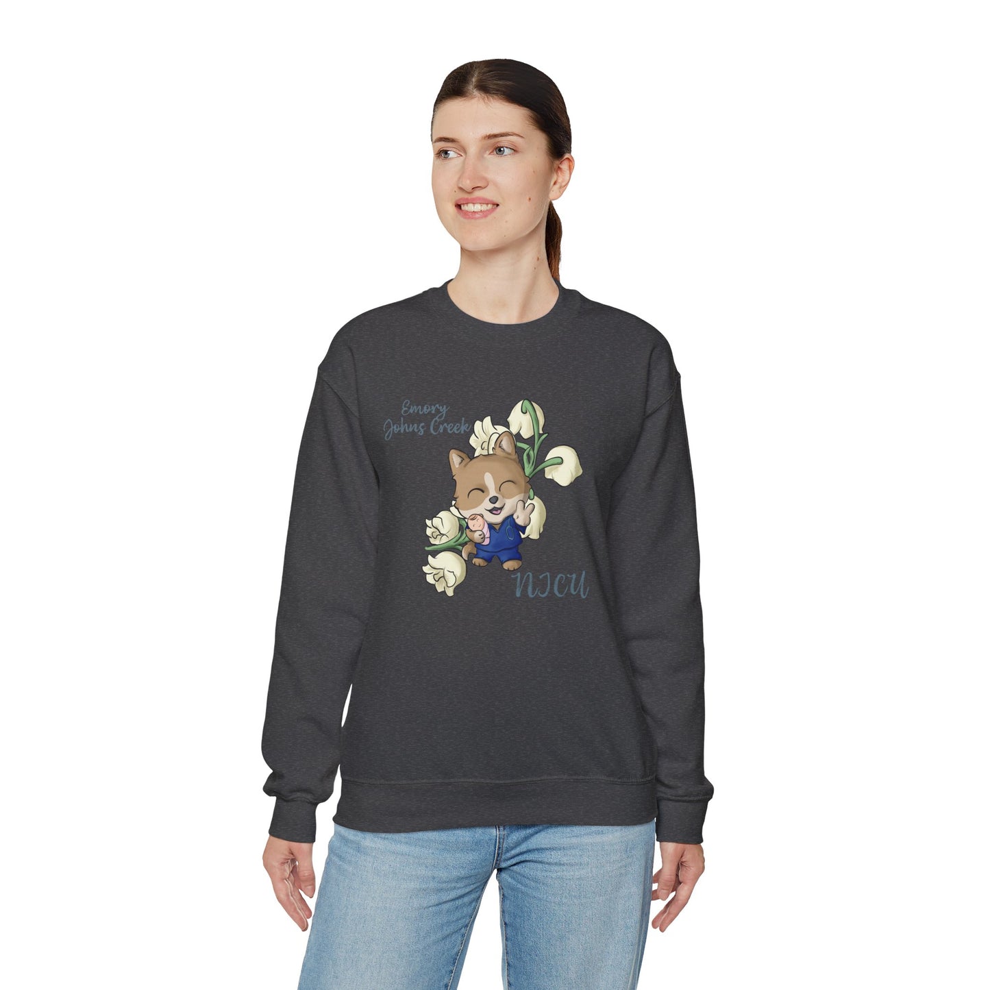 Emory Nurse Doggo Crewneck sweatshirt