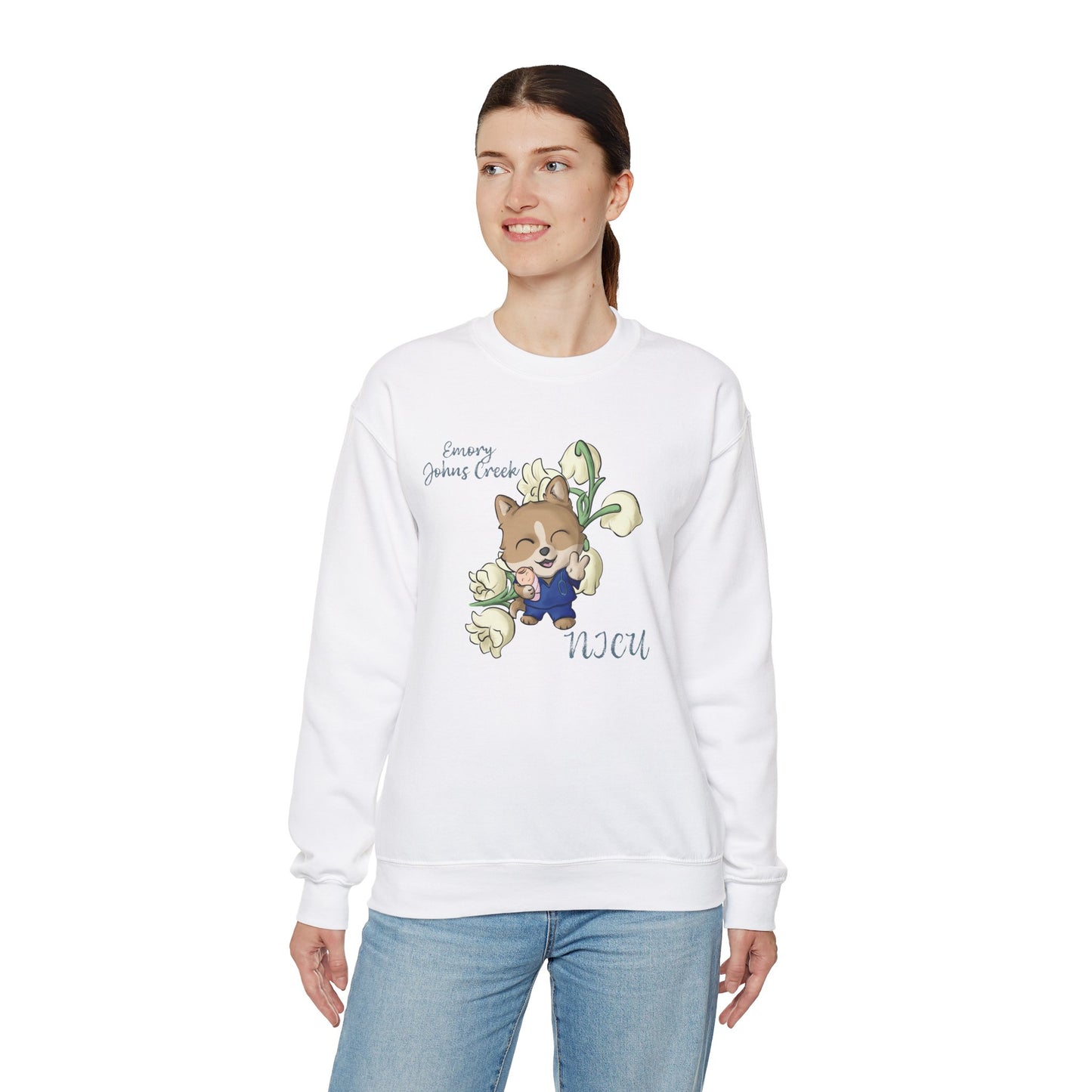 Emory Nurse Doggo Crewneck sweatshirt