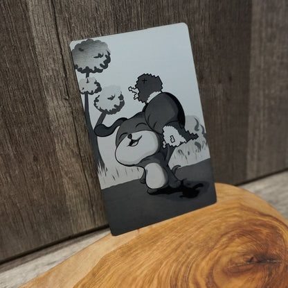 Hunt Duck Dog mini card print