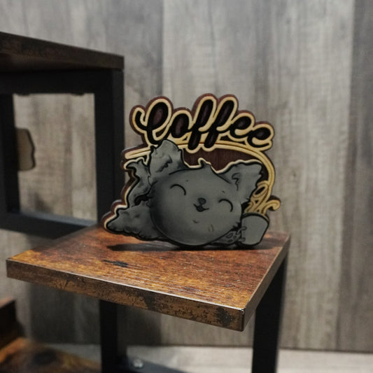 Coffee Kitty wall hanger