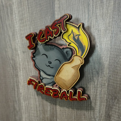 Fireball Kitty Wall Hanger