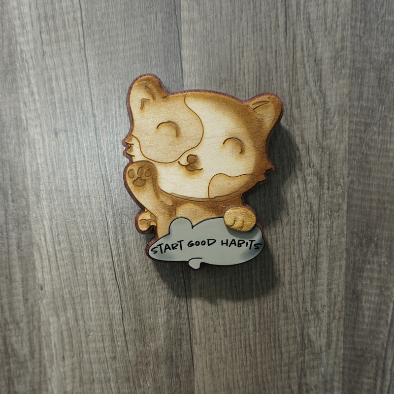 Good Habits Kitten Wall Hanger