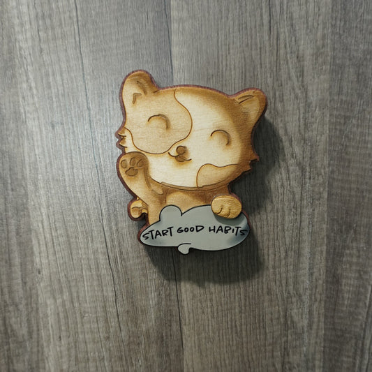 Good Habits Kitten Wall Hanger