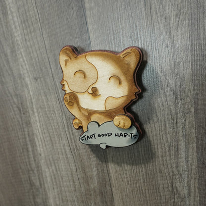 Good Habits Kitten Wall Hanger