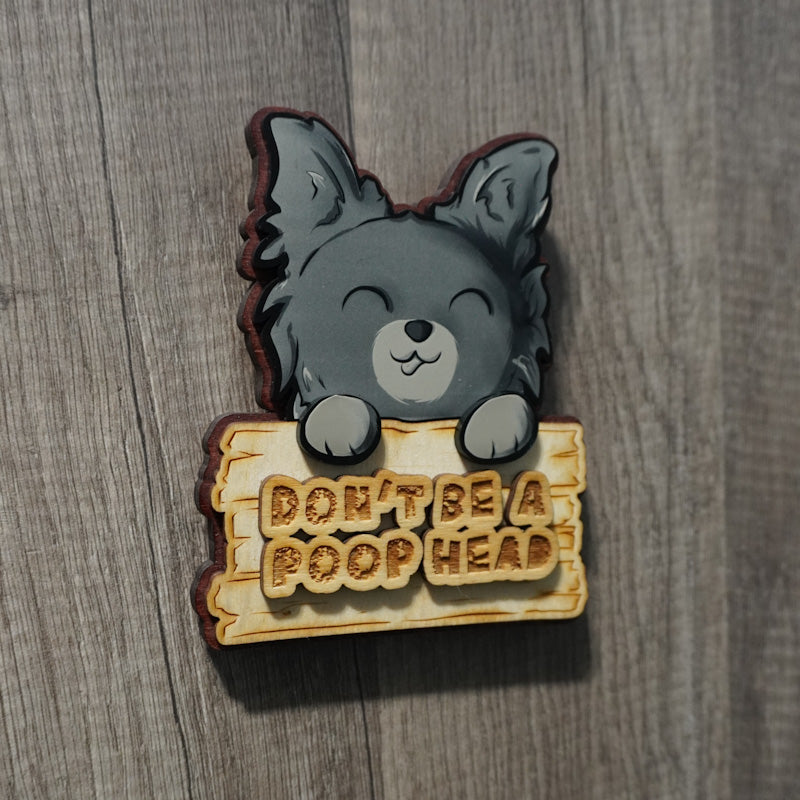 No Poop Head Doggy Wall Hanger