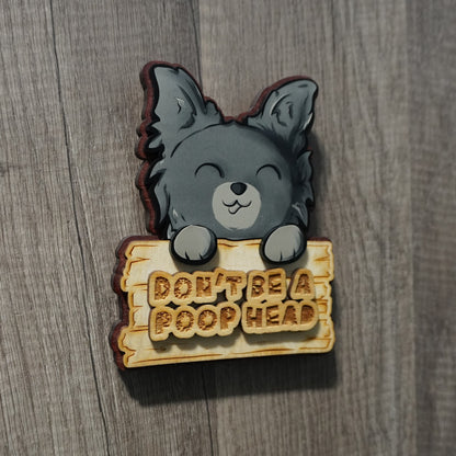 No Poop Head Doggy Wall Hanger