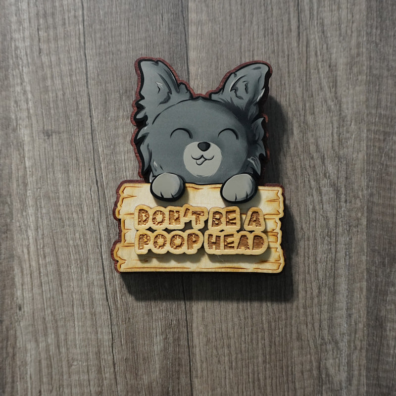 No Poop Head Doggy Wall Hanger