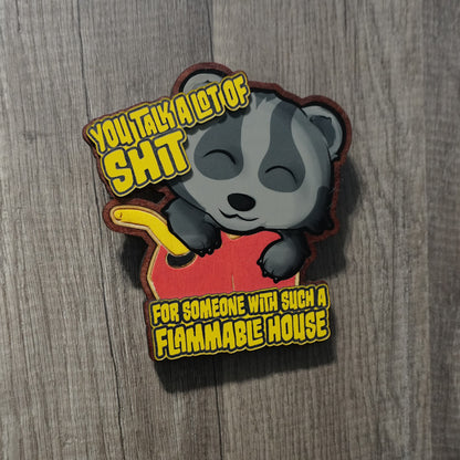 Flammable Badger Wall decor