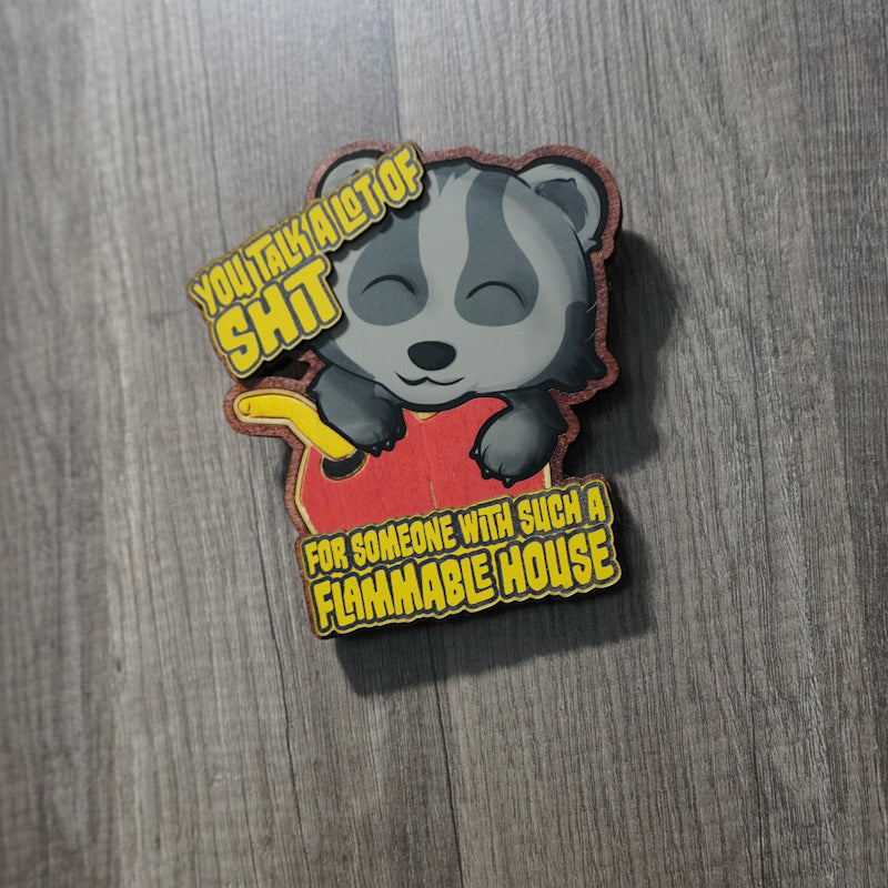 Flammable Badger Wall decor