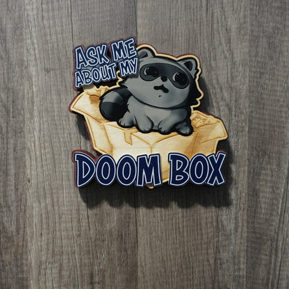 Doom Box Raccoon wall decor