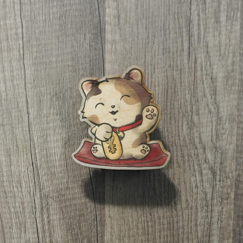 Lucky Cat (v2) sublimated magnet