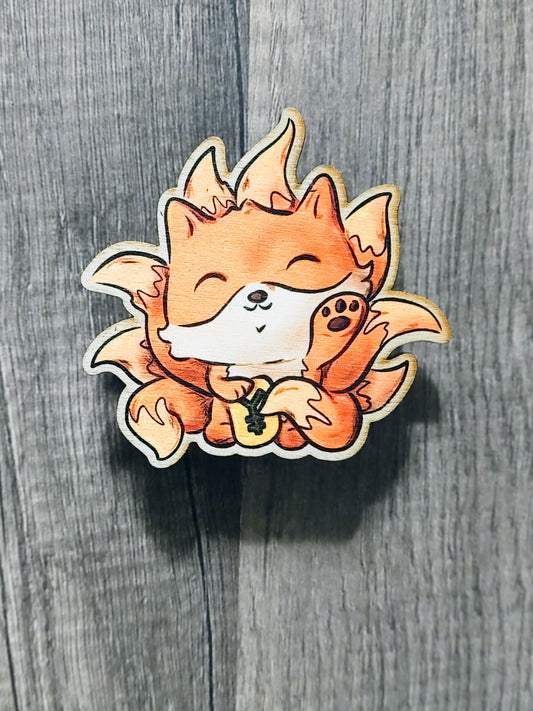 Lucky Kitsune Magnet
