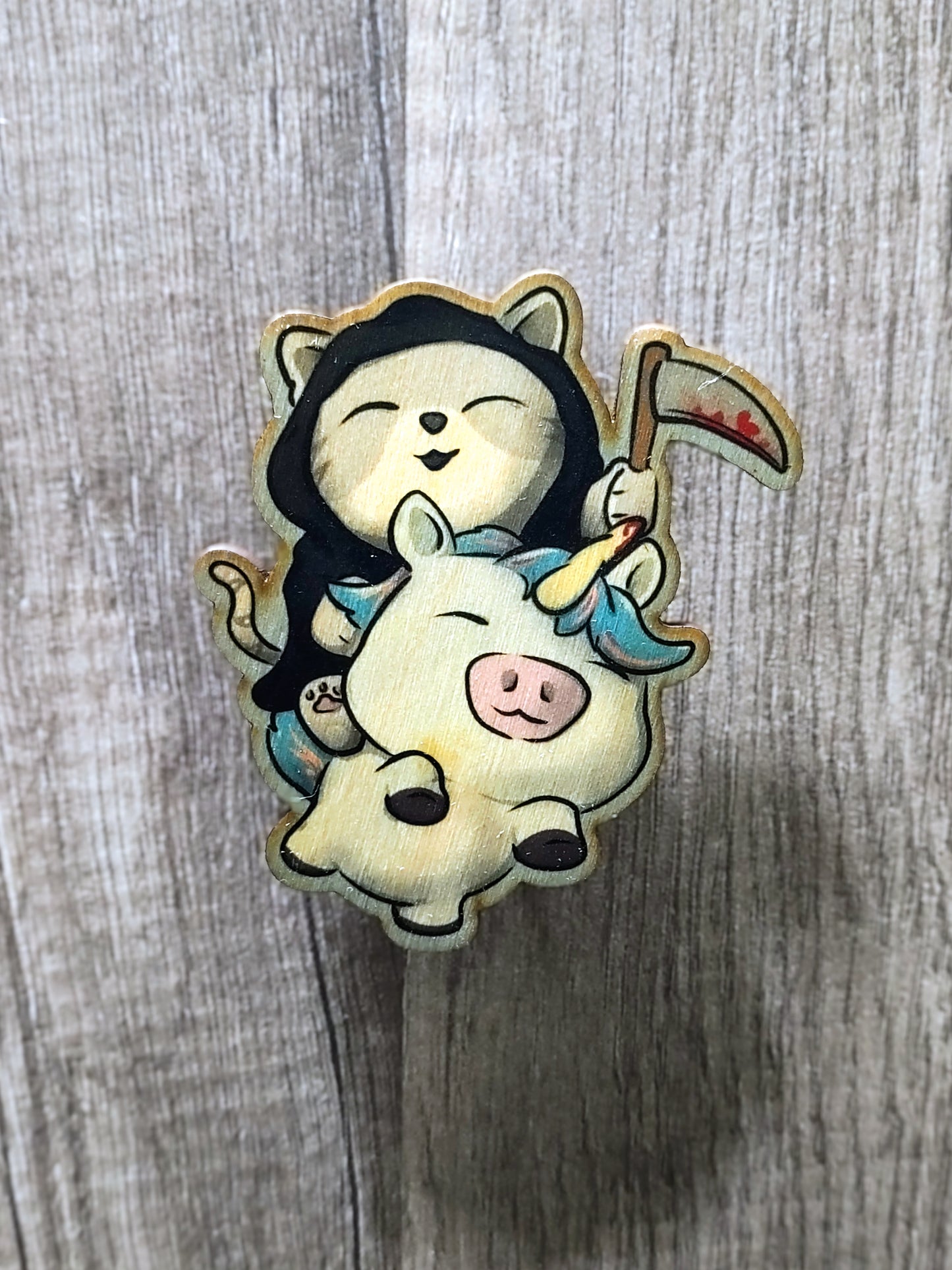Reaper Kitty Magnet