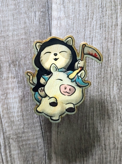 Reaper Kitty Magnet