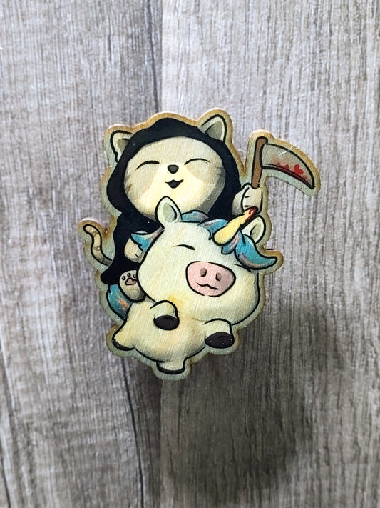 Reaper Kitty Magnet