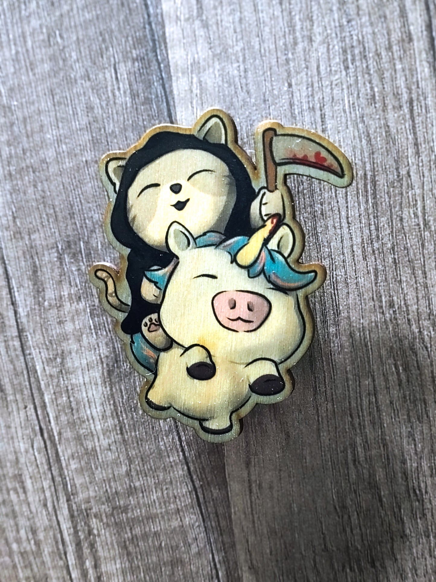 Reaper Kitty Magnet