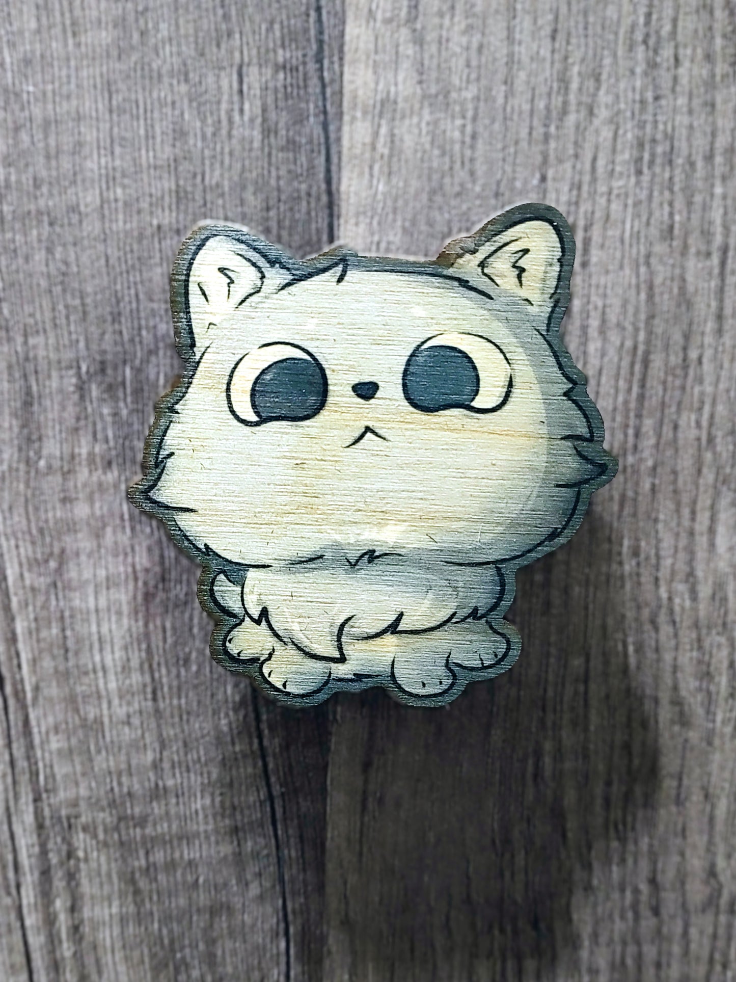Judgmental Fluff Cat Magnet