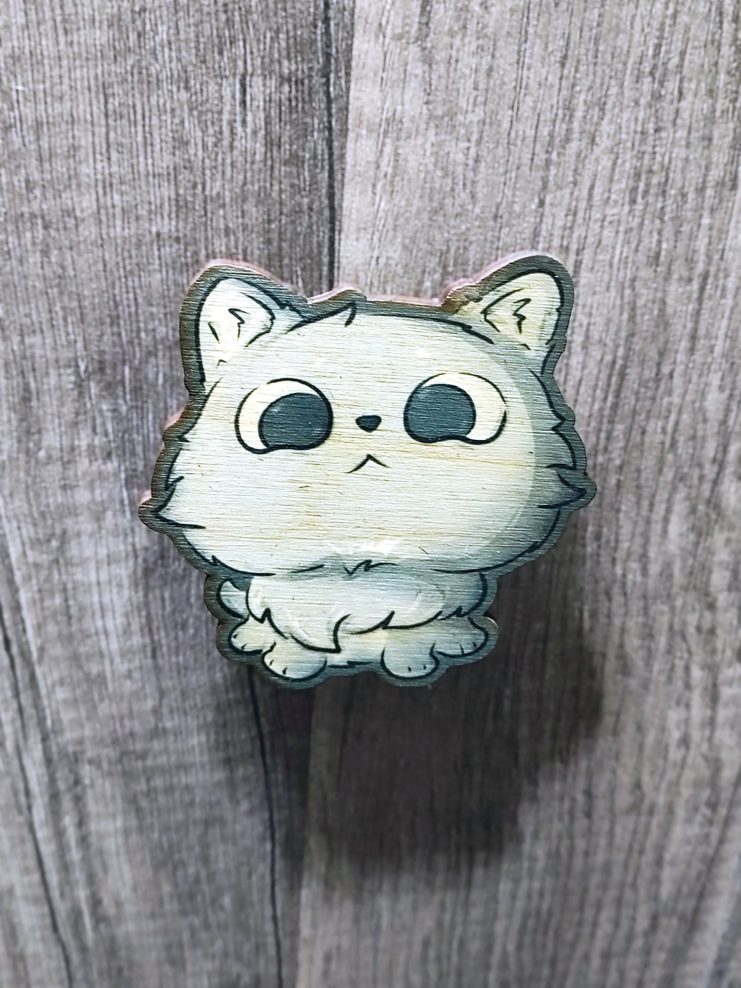Judgmental Fluff Cat Magnet