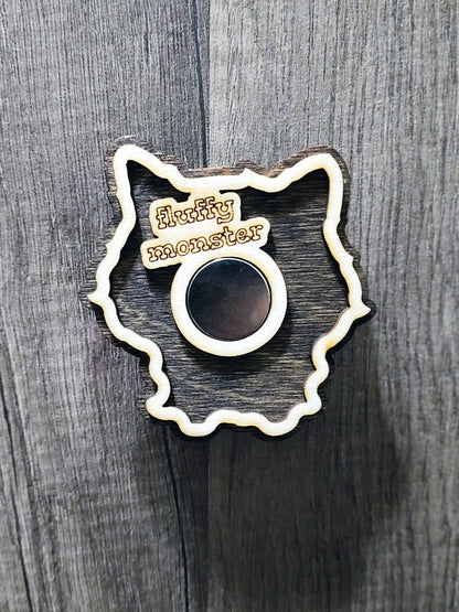 Judgmental Fluff Cat Magnet