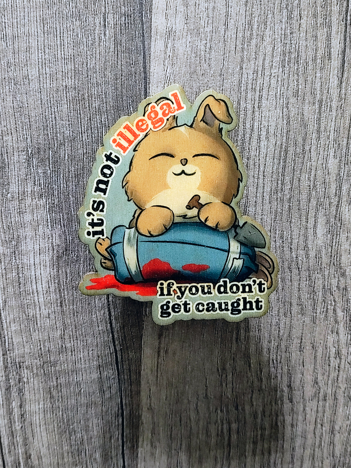 Murder Bunny Magnet