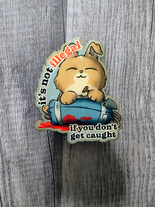 Murder Bunny Magnet